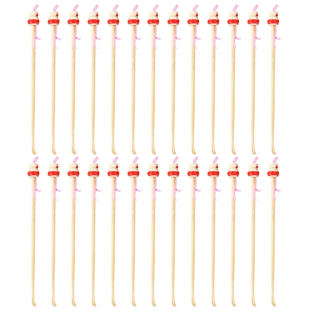 100 шт. бамбуковая ложка для ушей подвесные чистящие средства инструмент удаления