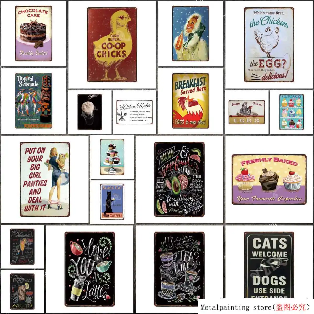 

Enjoy Frosted Sweet Tea Ретро жестяной знак металлические Изношенные тарелки для стены кухни металлический постер