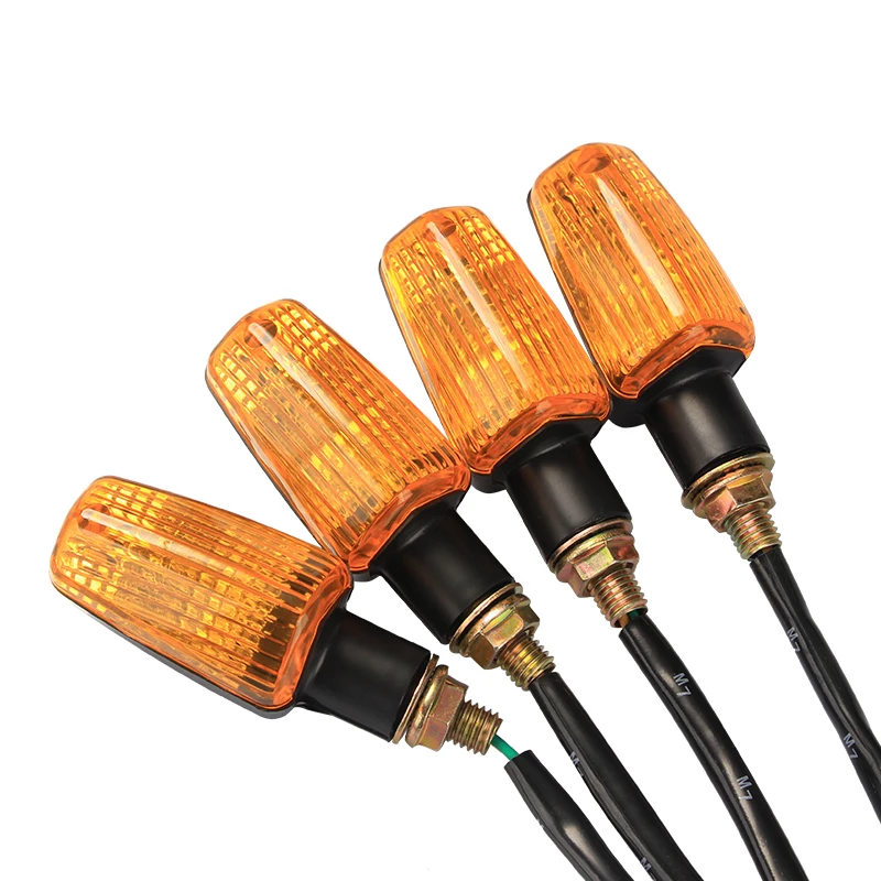 

2pcs/4Pcs 12V Universal Motorcycle Turn Signal Lights Signal Indicator Lamp Blinker Bulb Amber Flasher Light
