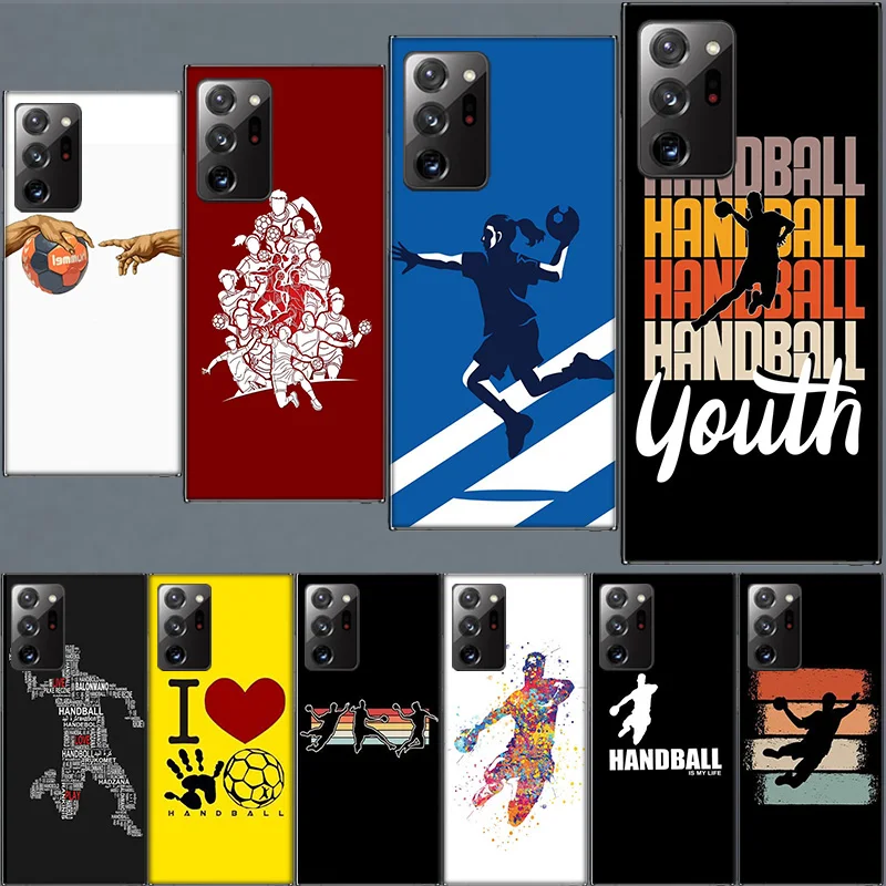Handball Sport Case for Samsung A05S A55 A35 A25 A15 Galaxy Note 20 Ultra 10 Lite 9 8 M12 M11 M30S M52 M51 M32 M31 J8 J6 J4 Phon