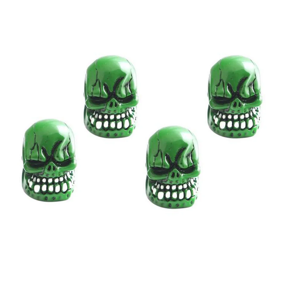 

4pcs Cap Ghost Head Shaped Tire Caps Tyre Cap for Bike Truck Vehicle Motorcycle Car