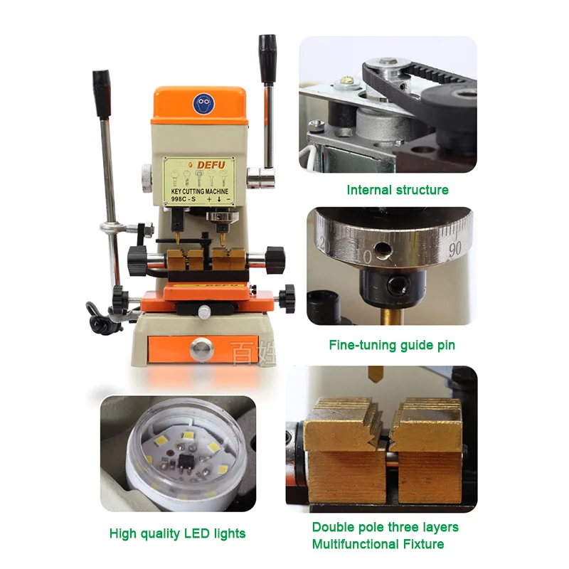 Машина для резки ключей DEFU 998C изготовления автомобильных и домашних