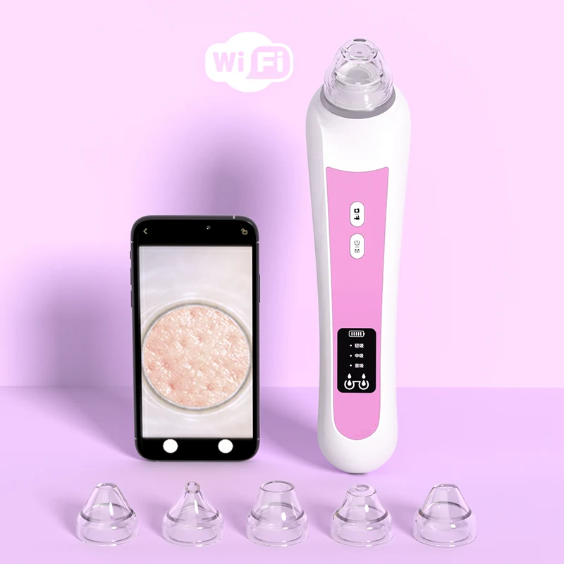 

Electric Facial Vacuum Whitehead Remover Device Pore Cleaner Suction Tool Acne Blackhead Suction Extractor