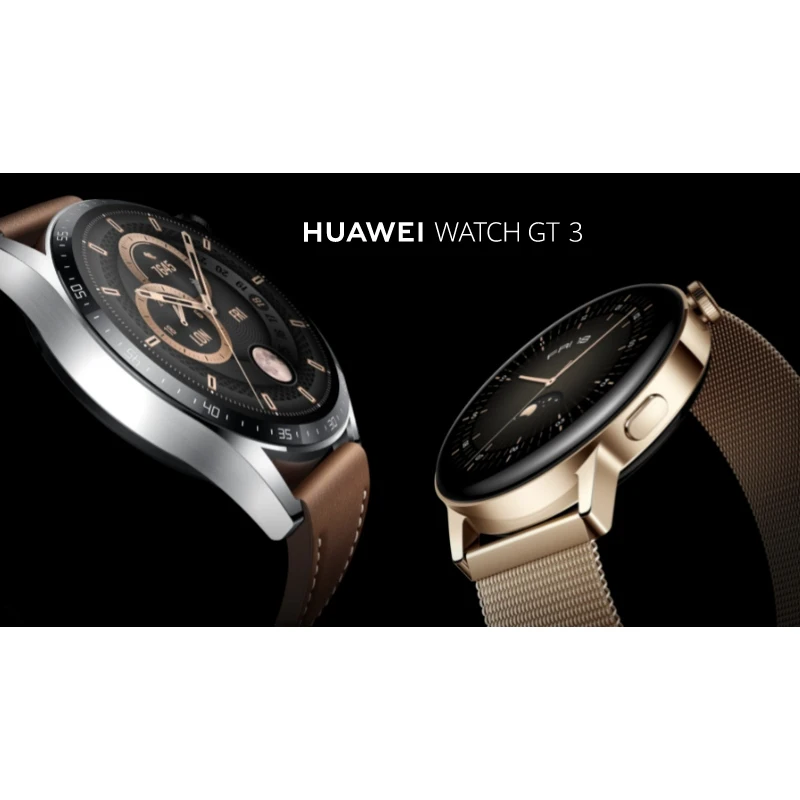 Умные часы Huawei GT 3 MIL-B19 Black SS-Black Fluoroelastomer 55027148