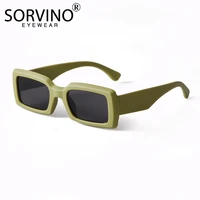 sorvino retro green rectangle sunglasses women men brand designer fashion leopard square shades sun glasses female oculos uv400