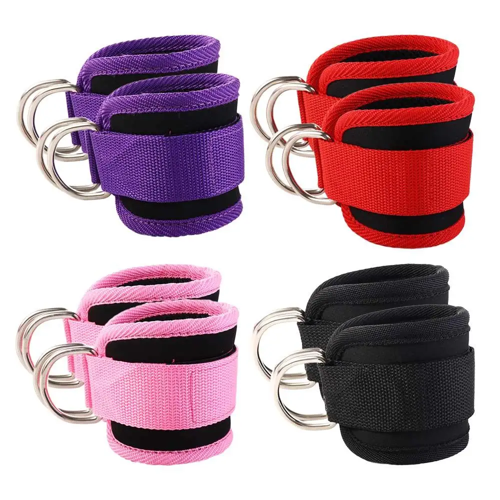 

Workouts Resistance Ankle Straps Legs Strength Leg Strength Trainer Gym Workouts Double D-Ring Ankle Cuffs Cable Ankle Straps