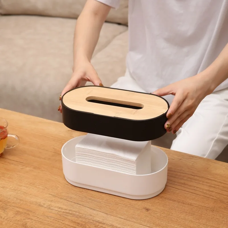 Деревянная коробка для салфеток бытовая автомобильная хранения мебели стильный