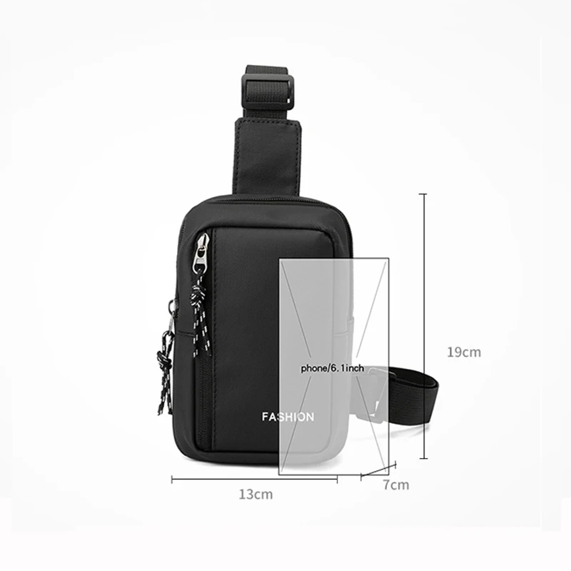 New Mens Shoulder Bag Oxford Luxury Fashion Men Chest Bag Man Sling Crossbody Bag for Male New Casual Handbag Travel Phone Bags