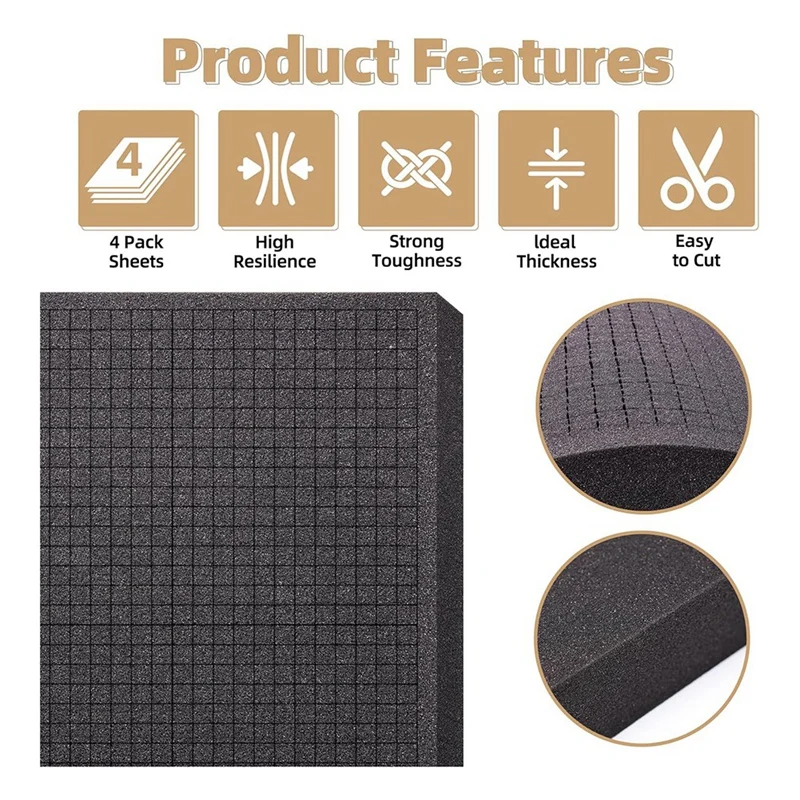 Пенопласт Pick And Pluck 40 64 х 30 48 5 08 см. Вставка из пенопласта защитный чехол