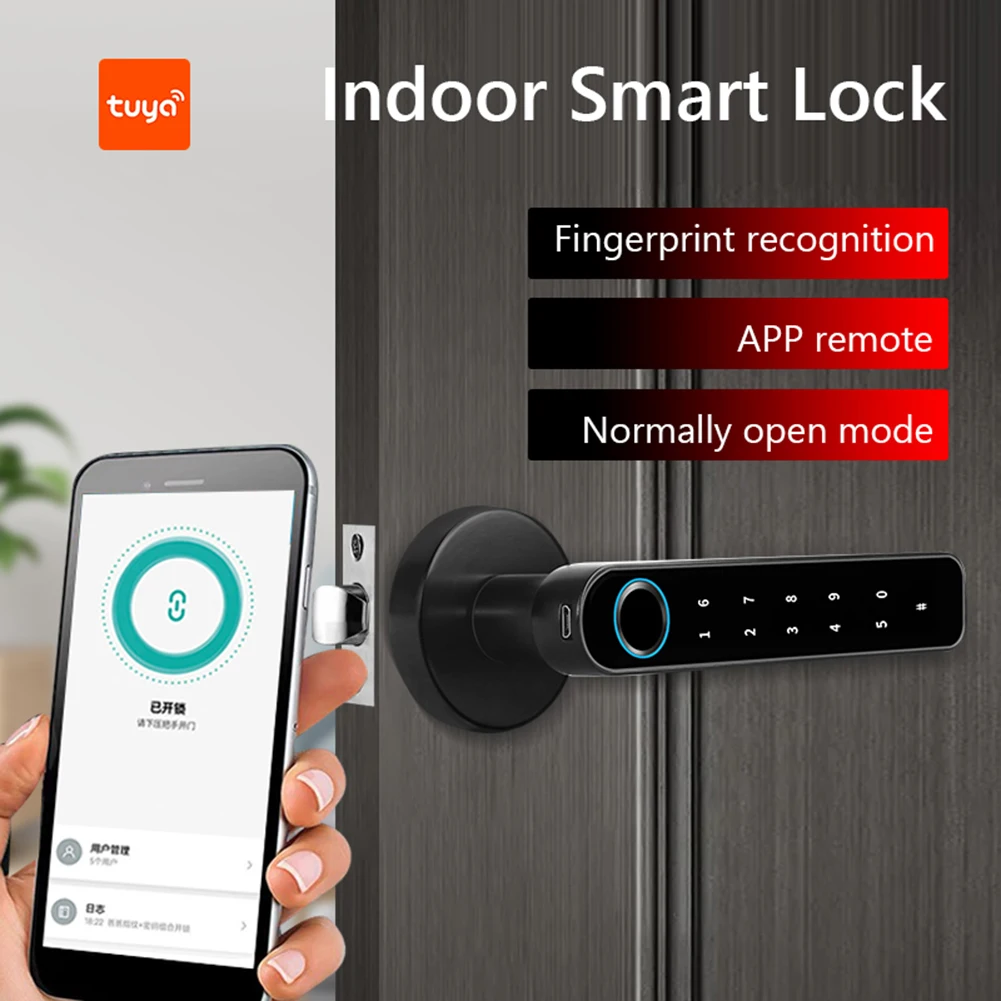 

Дверные ручки, совместимые с Bluetooth, замок с USB-зарядкой, ручка с блокировкой без ключа, блокировка с отпечатком пальца, Ручка безопасности, за...