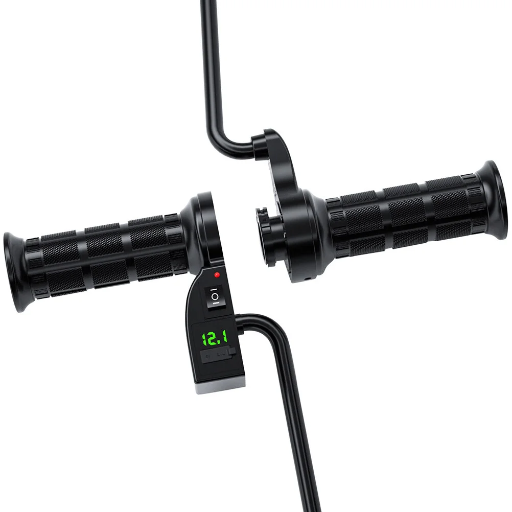 

Sleeve Motorbike Grip Warmer Winter Heated Grips Adjustable Digital Display Heater Imported Nylon Electric Handgrip