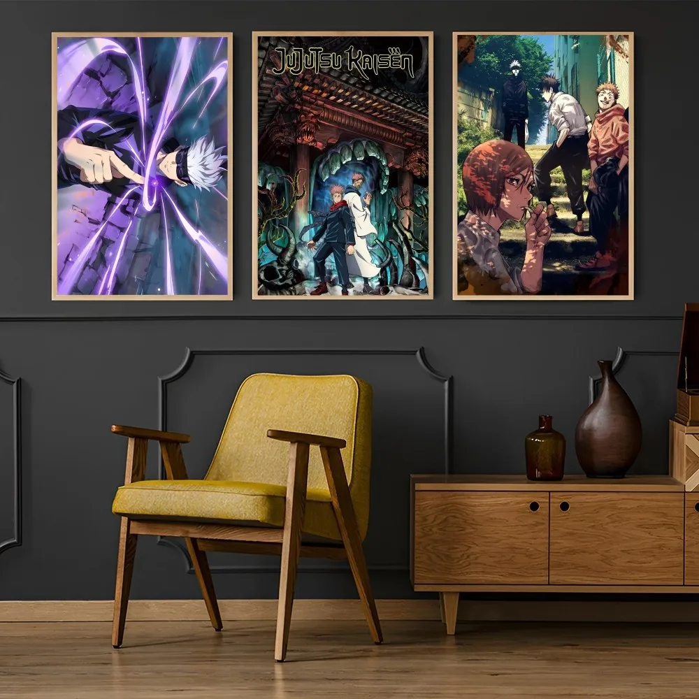 J-Jujutsu k-Kaisen постер с принтом на бумаге для дома гостиной спальни входа бара