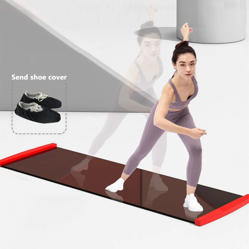 

Yoga Sliding Mat Sports Fitness Glide Plate Skating Training Glide Mat For Ice Hockey Roller Skating Leg Exercise Accessorie