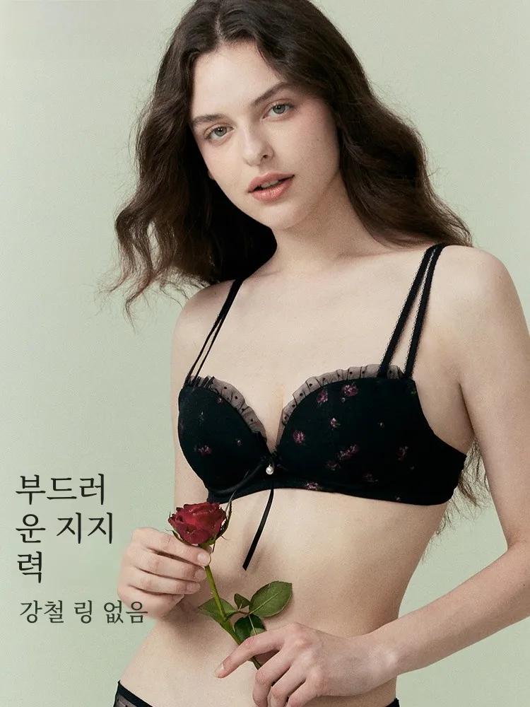 Нижнее белье Горіель женское нижнее с эффектом пуш-ап кружевной дышащий