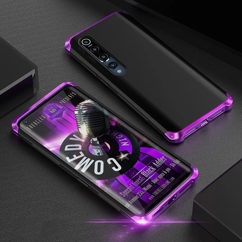 

Shockproof Armor Case For Xiaomi Mi 10 Pro Iphone Cover Luxury Aluminum Metal Bumper For Xiaomi Mi9 Se Hard Back Cover Coque
