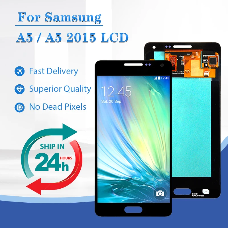 

ЖК-дисплей A500 для Samsung Galaxy A5 2015 с сенсорной панелью и дигитайзером в сборе с инструментами, 1 шт.