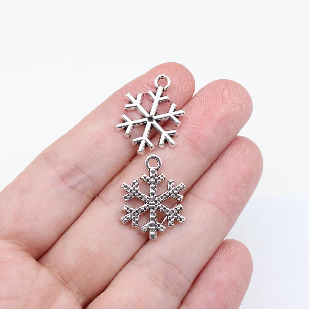 Рождественская подвеска в виде снежинки, украшения ручной работы для изготовления ювелирных изделий