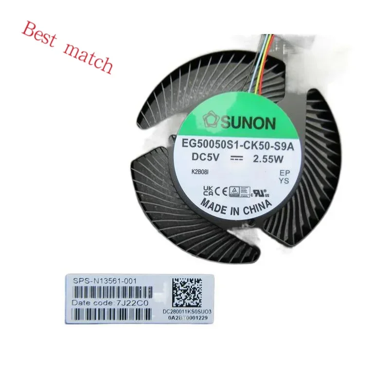 Новый оригинальный вентилятор охлаждения процессора ноутбука для HP Envy 17-cr0013dx