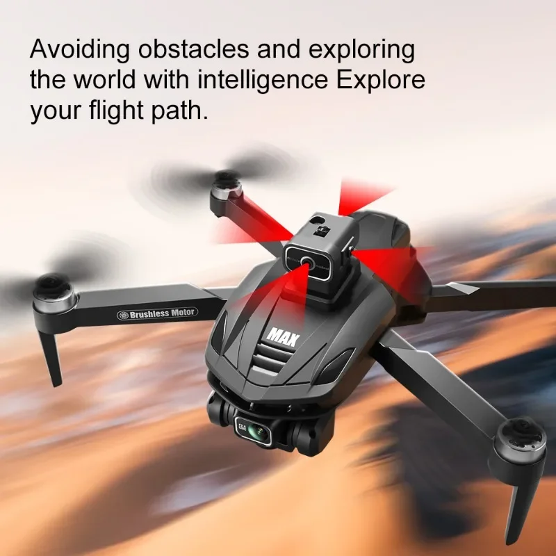 Радиоуправляемый квадрокоптер V168 MAX GPS с 5G Wi-Fi FPV, 8K двойной HD-камерой, облётом препятствий на 360° и бесщёточным двигателем, с большим экраном (art.: 3920da5f36dff) - 3920da5f36dff