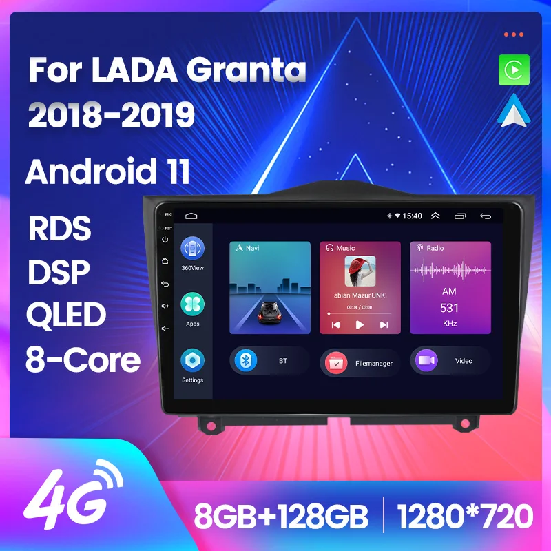 

Автомагнитола для LADA ВАЗ, мультимедийный видеоплеер на Android 11 с GPS, 4G, Wi-Fi, для LADA ВАЗ, Granta Cross 2018, 2019, типоразмер 2DIN, с аксессуарами