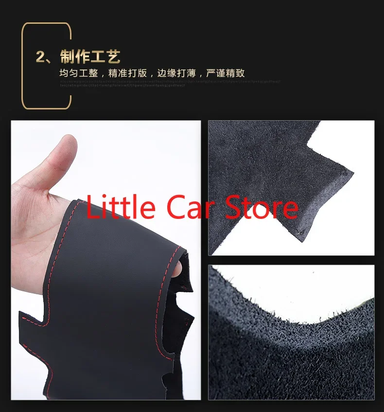 Для Nissan X-Trail Sylphy Qashqai Tiida Teana 2021 черный кожаный чехол на руль из углеродного волокна