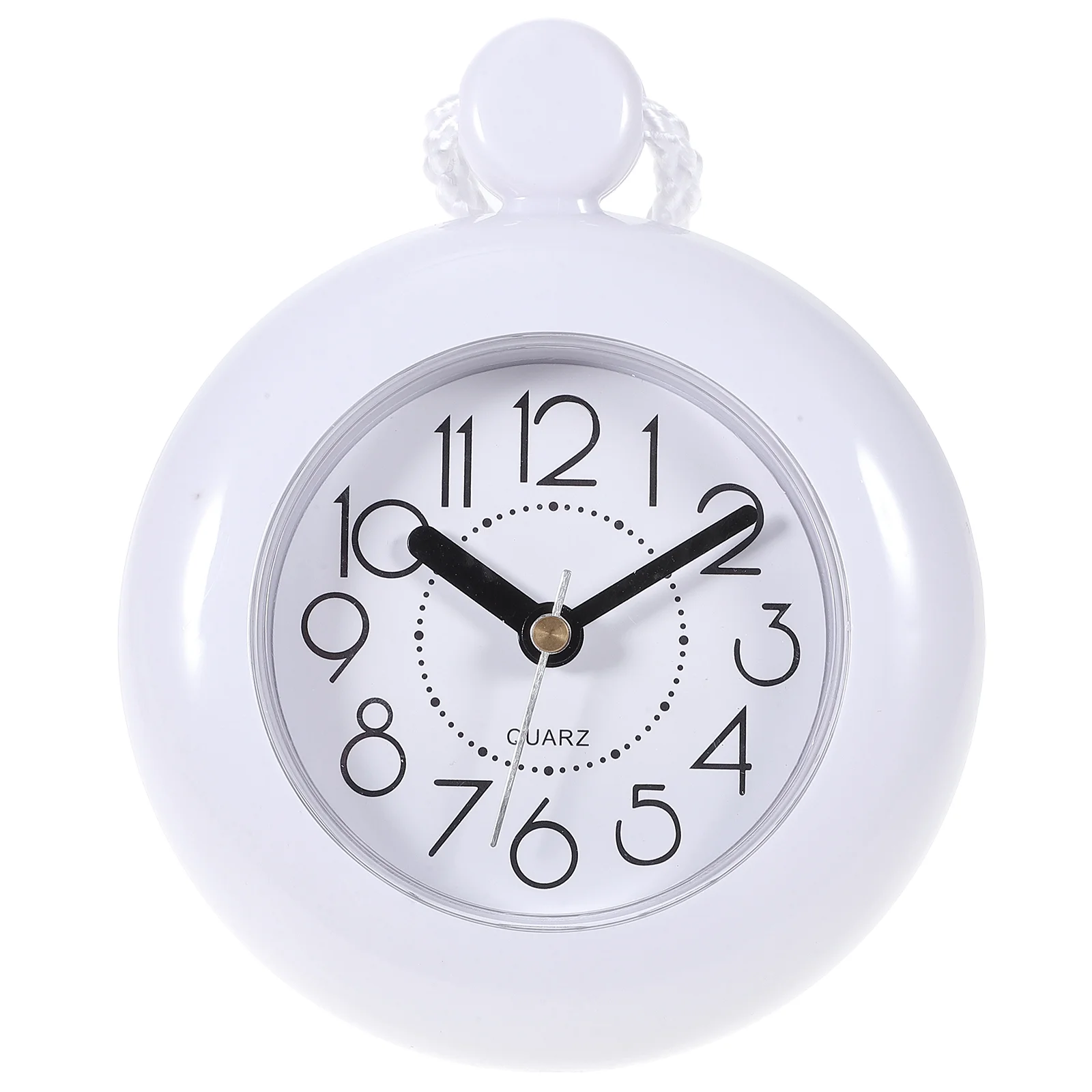 

Bathroom Waterproof Wall Clock Simple Hanging White Decor Adorn Water-proof Sports Towels