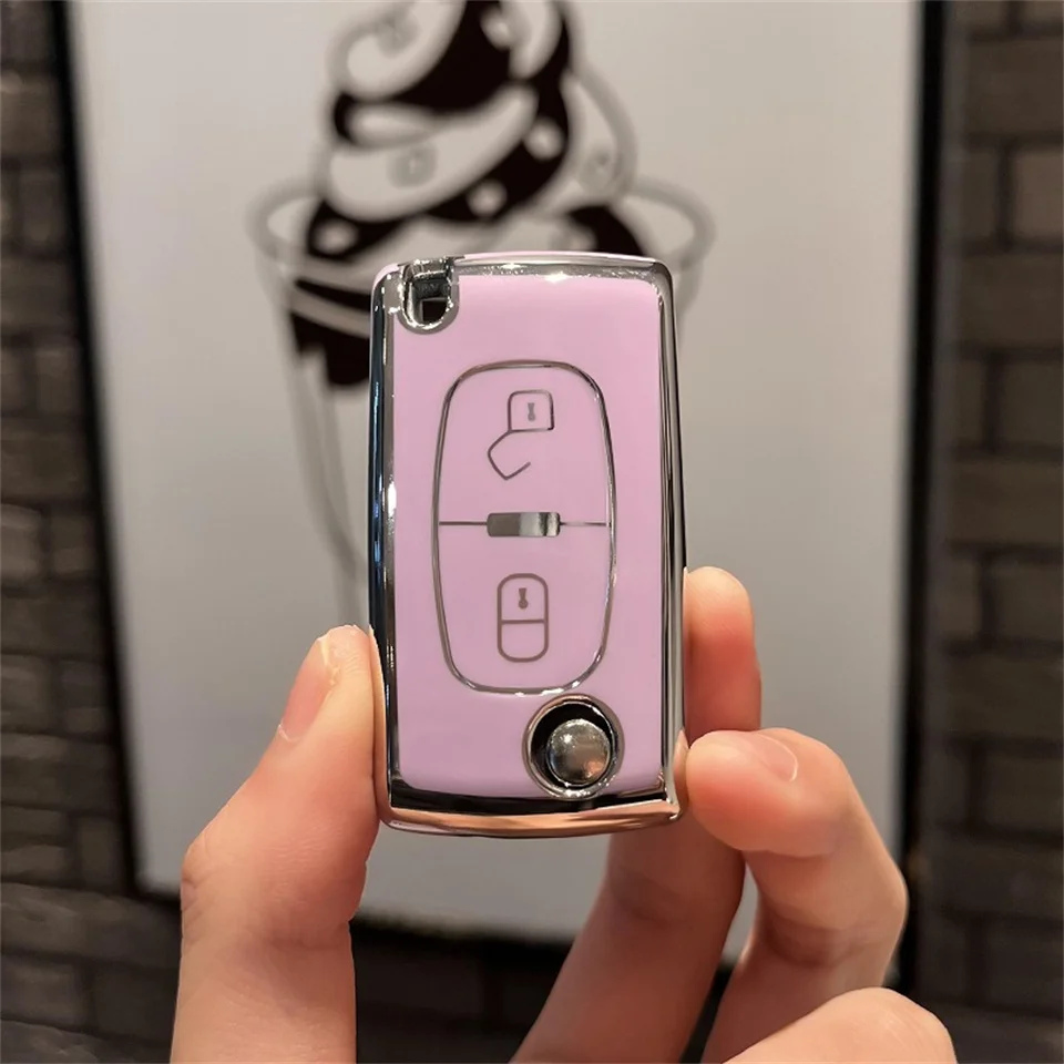 

Чехол для автомобильного ключа для Peugeot 207 307 307S 307CC 307SW 308SW 3008 4007 для Citroen C2 C3 C4 C5 C C Crosser, аксессуары, брелок