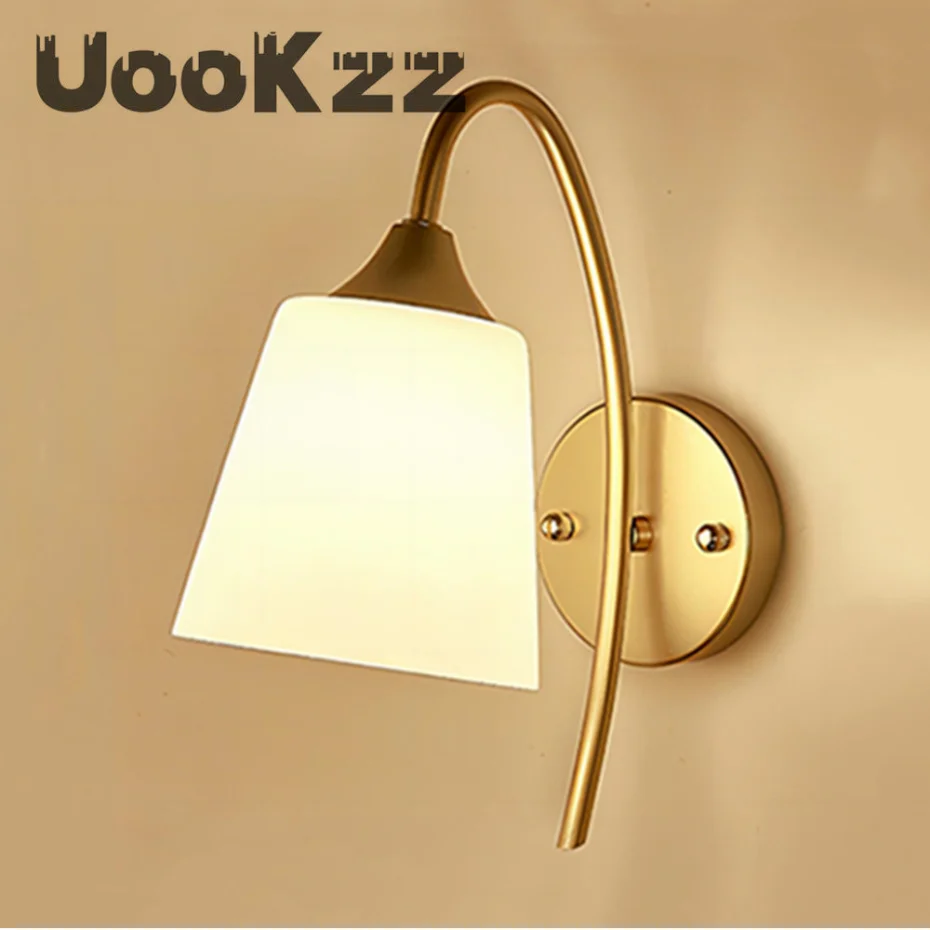 

AC 220V 110V Modern LED Wall Lamp Nordic Glass Wall Lights Corridor Bedroom Bedside Living Room Staircase Balcony Wall Sconces