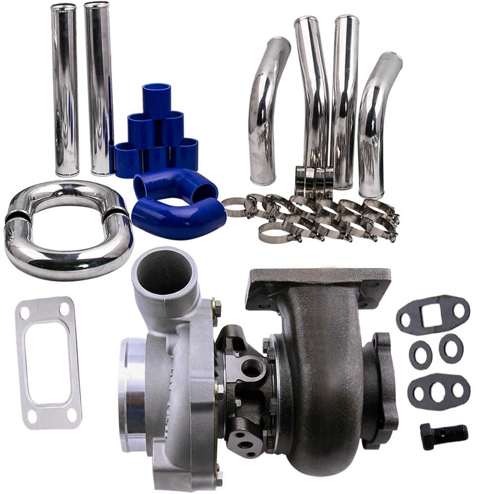 

GT30 GT3037 GT3076 Turbo + 2.5 inch 64mm Aluminum Intercooler Piping pipe kit
