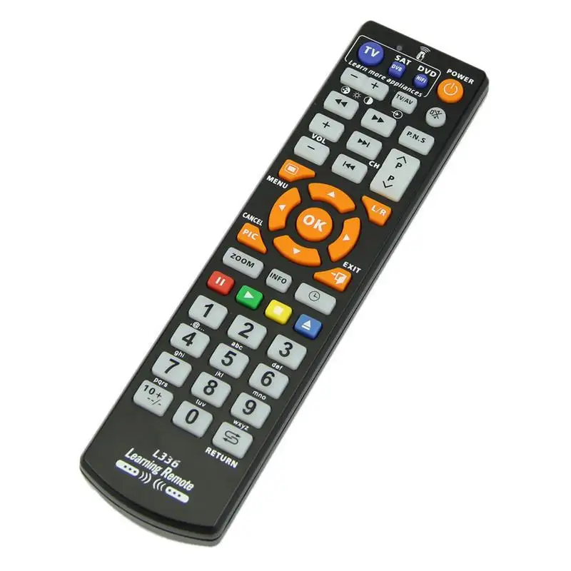 

Universal Smart L336 IR Remote Control With Learning Function Copy For TV/VCR/SAT/CBL/STR-T/DVD/VCD/CD/HI-FI Drop Shipping