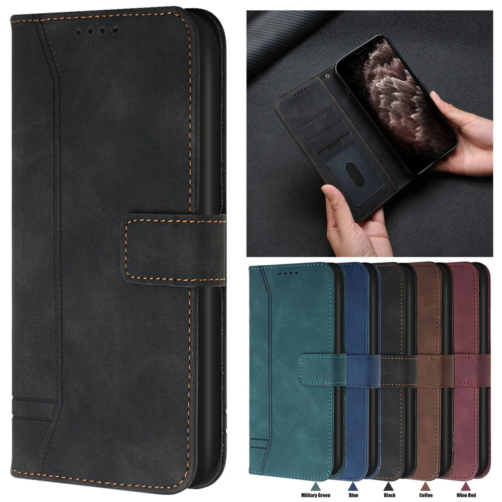 

Leather Flip Phone Case for Funda Xiaomi Redmi Note 11 10 9 8 Pro 11S 11T 10S 10T 9S 9T 8T Cover Cases Luxury Wallet Card Holder