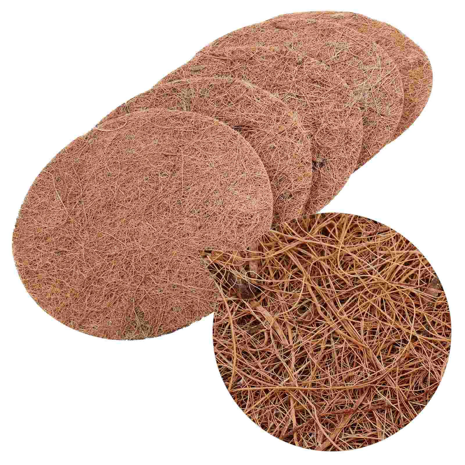 

5pcs Natural Flowerpot Mats Eco-friendly Pet Cushion for Garden Home