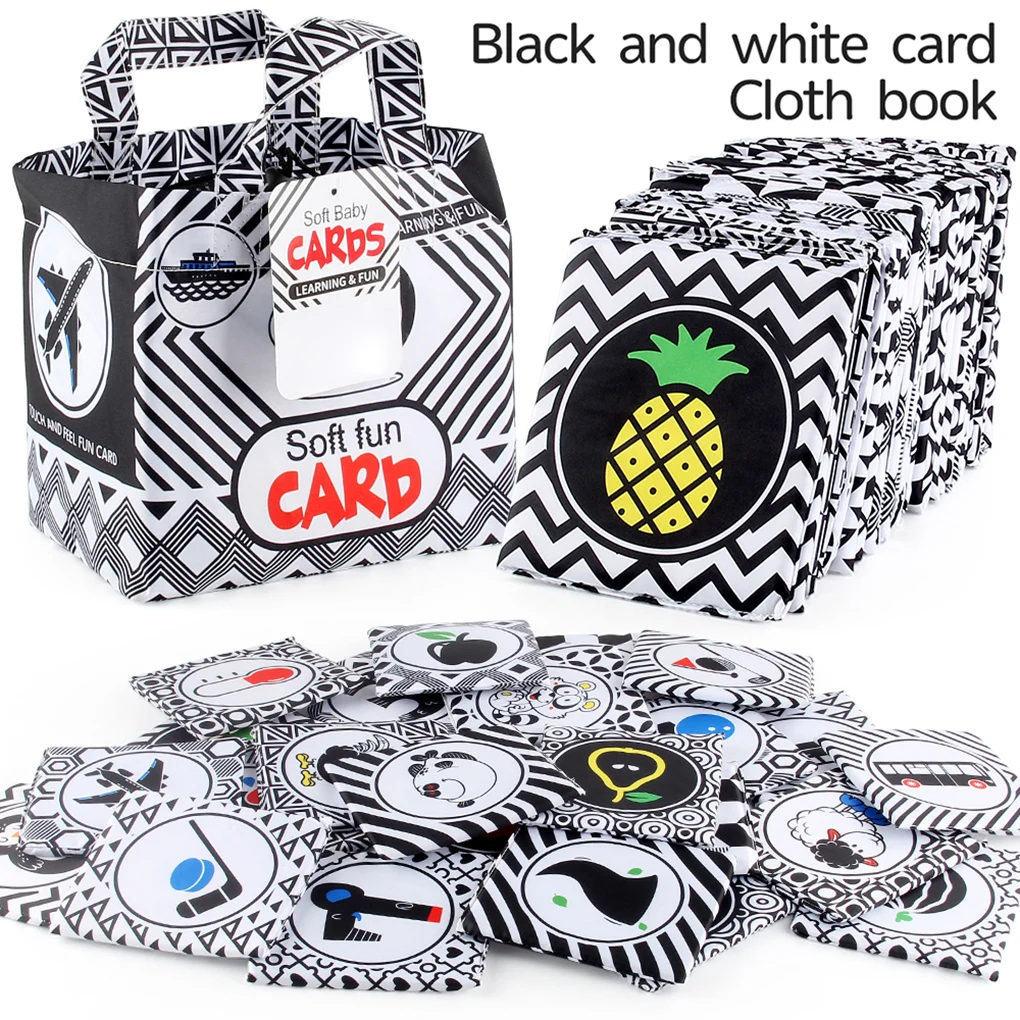 

Набор из 24 детских флеш-карт, обучающая тканевая книга для чтения для детей и родителей, развивающие игрушки для детей