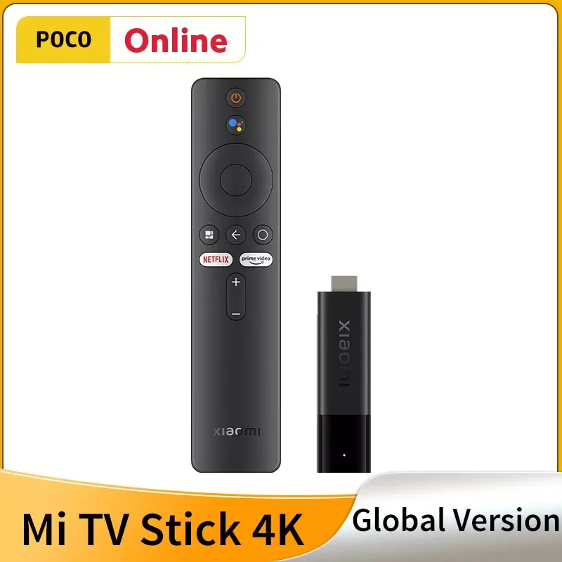 

NEW2023 New Mi TV Stick 4K Global Version Android TV 11 Quad Core 2GB RAM 8GB ROM Bluetooth 5.0 Wifi Assistant