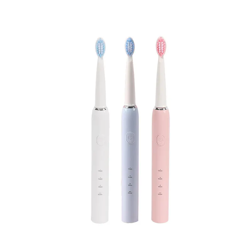Electric Sonic Toothbrush Rotation Clean Teeth 3 Modes USB Charger Rechargeable Adult  IPX7 Waterproof  Replacement Heads Set enlarge