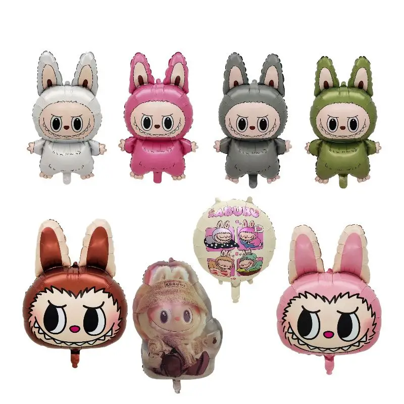 Labubu периферийный мультяшный милый воздушный шар для дня рождения украшение