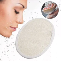 natural loofah sponge bathtub exfoliating bath gloves towel skin disc pad male female facial cleaning brush exfoliating gloves