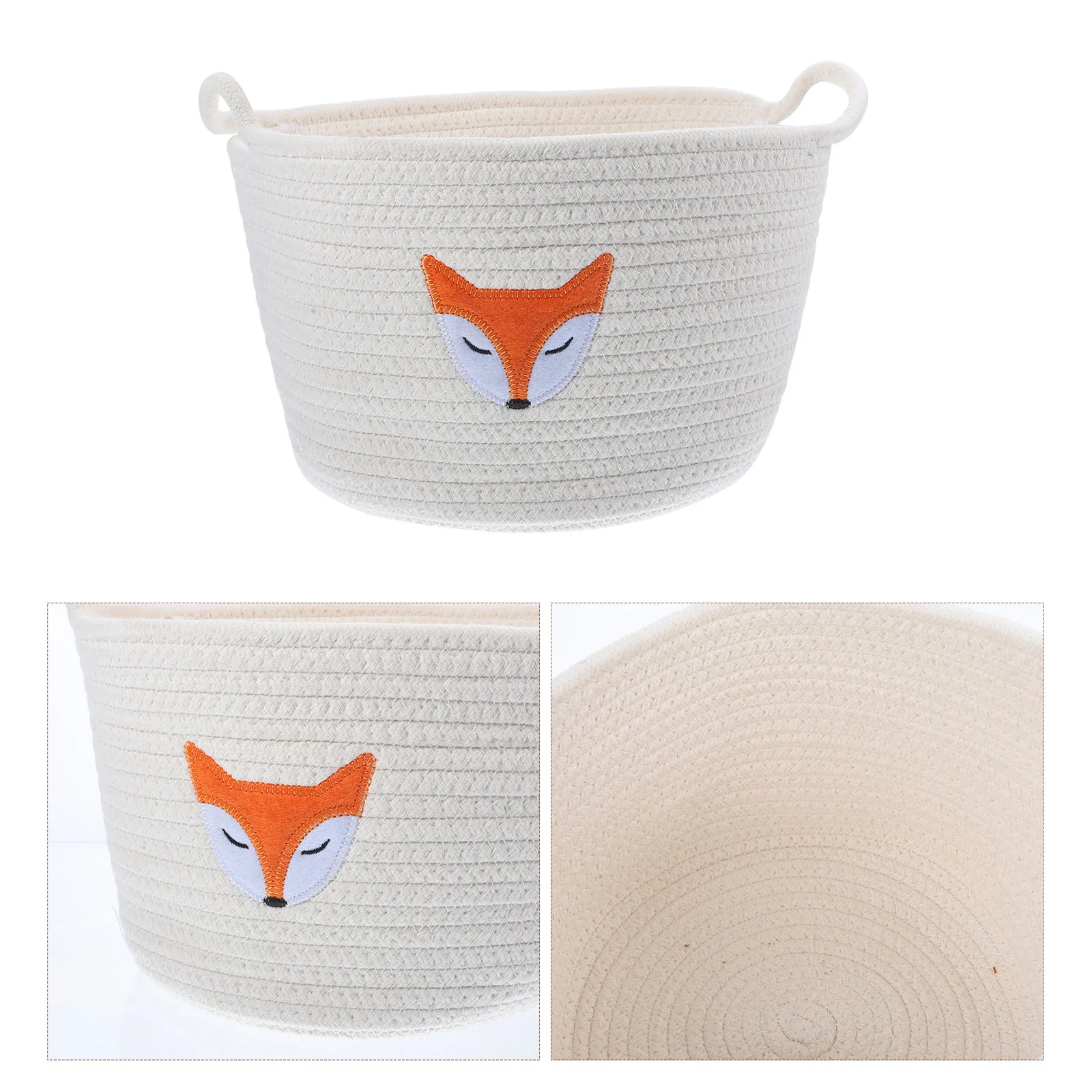 

Basket Woven Baskets Decor Cottonstorage Ropetable Round Oversized Wicker