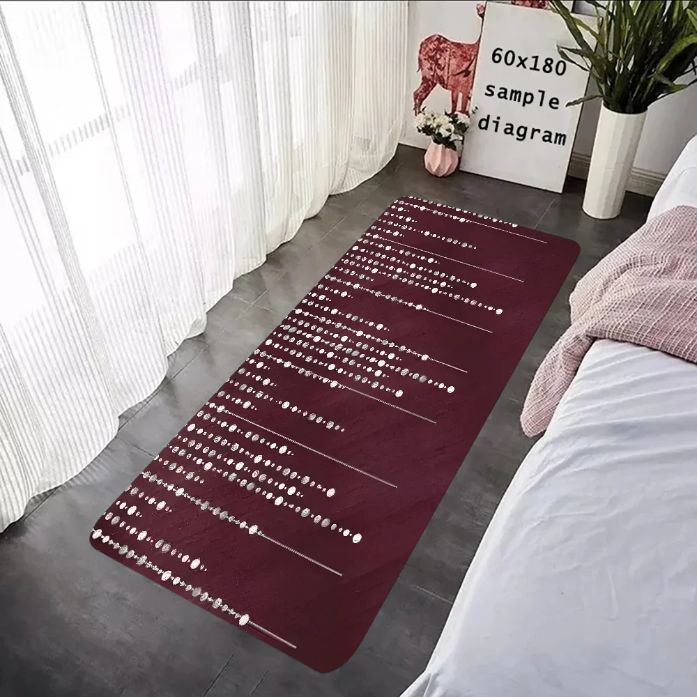 P-Серебряный Блестящий напольный коврик с рисунком