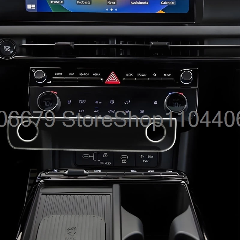 

Защитная пленка из закаленного стекла для Hyundai Tucson 2024 2025, климат-контроль, кондиционер, дисплей, пленка против царапин