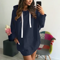 2021 woman new autumn and winter loose fashion long sleeved hooded sweatshirt ladies casual warm thick pullovers