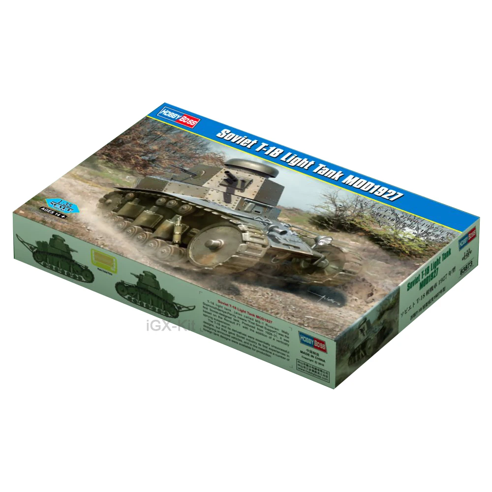 Hobbyboss 83873 Масштаб 1/35 советский световой танк T18 T-18 MOD1927 автомобиль хобби ремесло