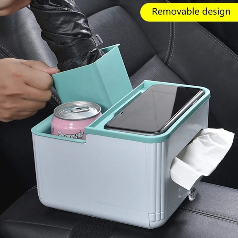 

Съемный автомобильный ящик для хранения, органайзер для кронштейна SUV, подлокотник для чашки, держатель для напитков, аксессуары для интерьера 40GF