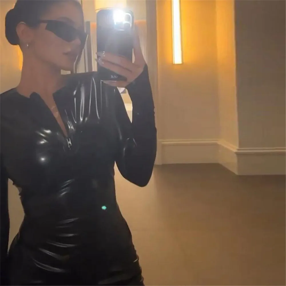 Бонио вечерние ское Черное вечернее платье на молнии Осеннее модное с круглым