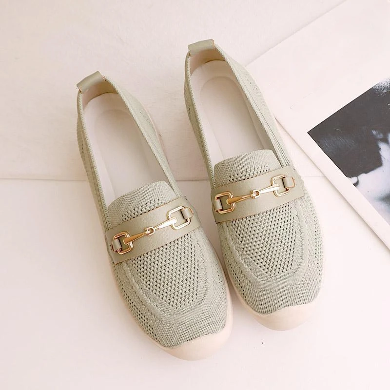 

Female Footwear Sneakers Women's Shoes Loafers Sports Mesh Breathable Green Athletic Spring A Casual Vulcanized for Walking Shoe