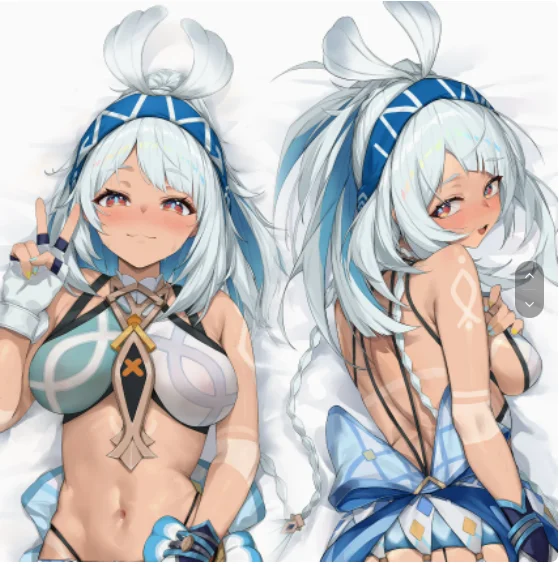 Аниме Genshin Impact Muinaa сексуальная девушка Dakimakura обнимающая подушка для тела чехол