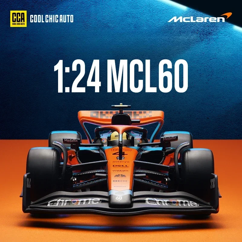 MCL60 2023 гоночный автомобиль модель из сплава литая под давлением масштаб 1/24