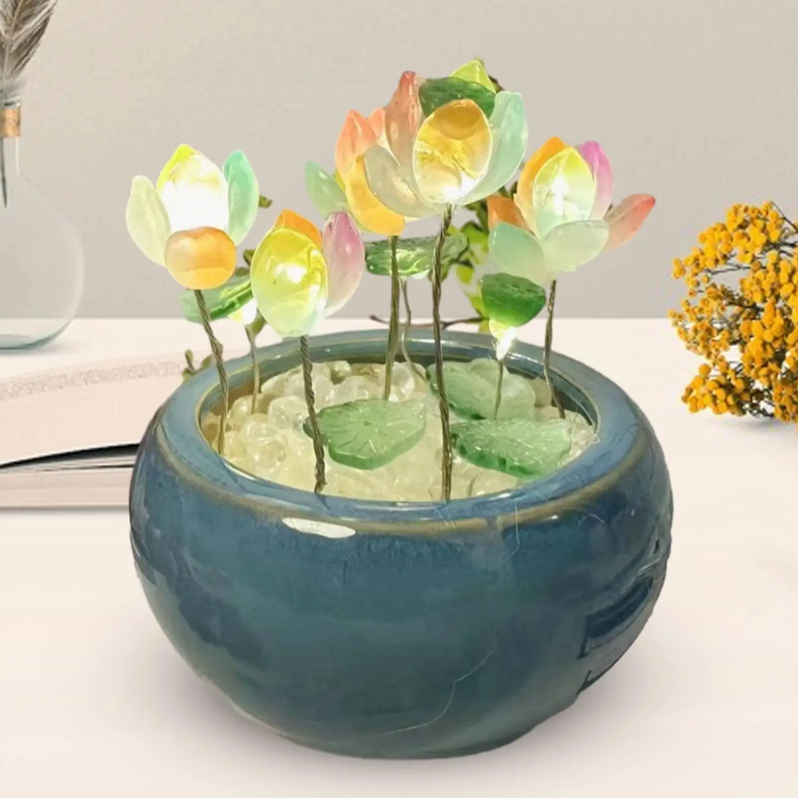 Набор «сделай сам» в виде ночной лампы в виде лотоса, романтическая ...