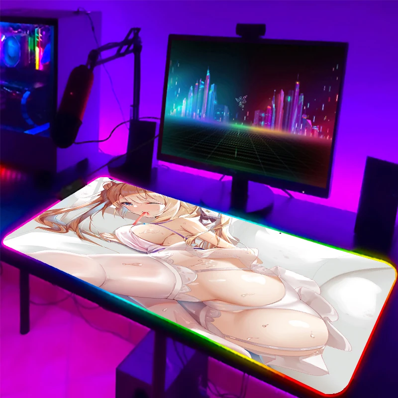 

Коврик для мышки Sexy Beauty XXL с аниме, крутой настольный компьютер, аксессуары для игр, аниме, привлекательный Настольный коврик