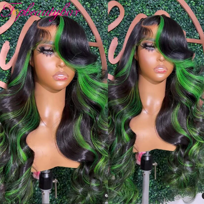 Ed Green 13x4 Lace Front Human Hair Wigs For Women Peruvian Remy Wavy Full Lace Wigs